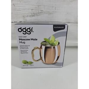Oggi 20oz Copper Plated Moscow Mule Mug NEW Drinkware Specialty Drinks Barware